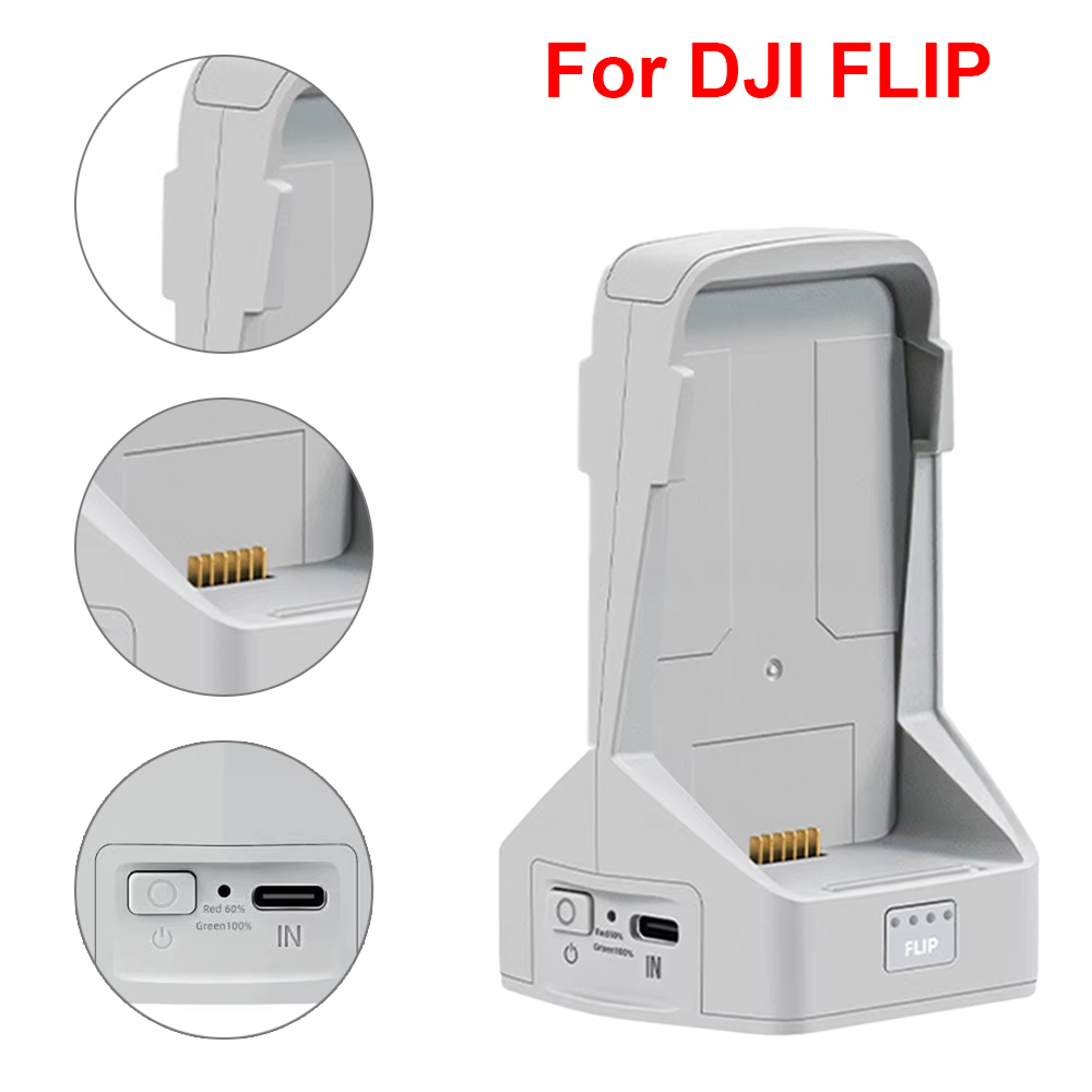 Drone Power Bank - Batterijlader voor DJI Flip Tweerichtingsoplaadhub Verticale