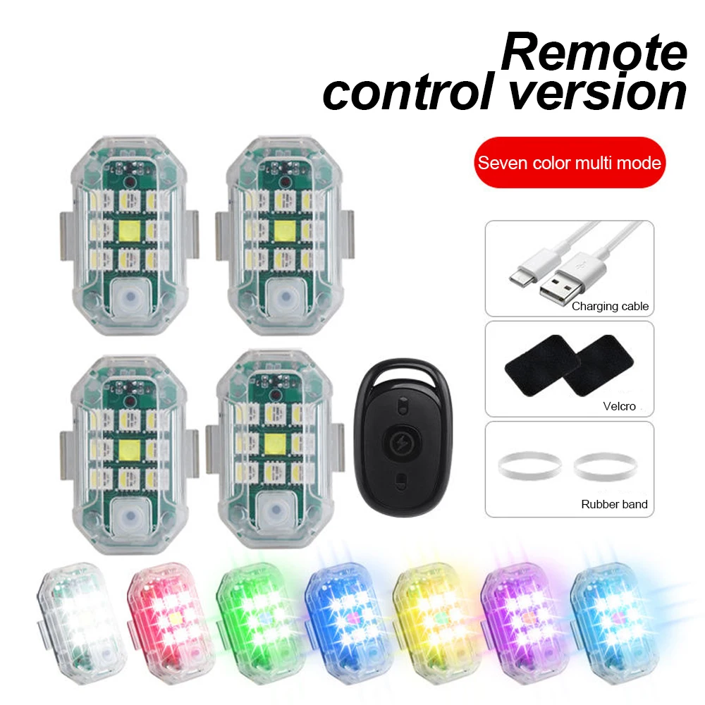 Drone Strobe Light - Draadloze afstandsbediening LED-vliegtuigstroboscooplicht voor auto auto