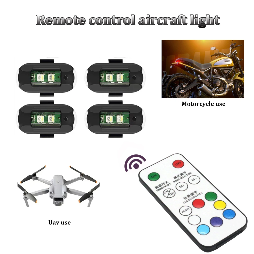 Drone Strobe Light - 1 Stuks Afstandsbediening Led Rgb Anti-Collision