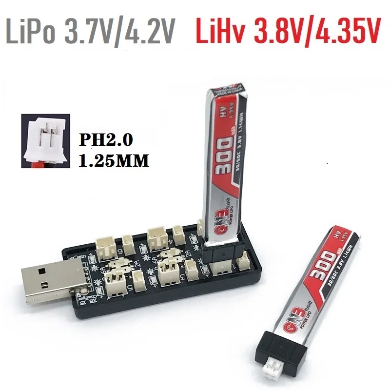 Drone Power Bank - 6CH USB 1S LiPo/LiHv 3.7 V/4.2