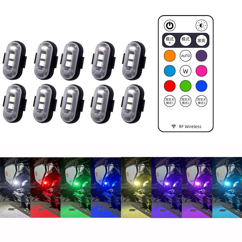 Drone Beacon Light - 10x 4x 8 Kleuren Draadloze Led