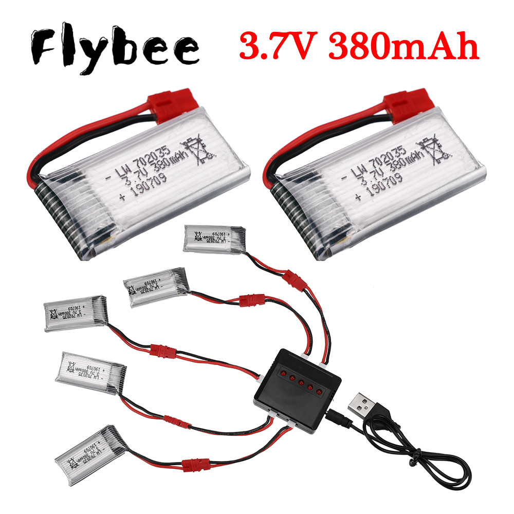 Drone Battery Charger - 3.7V 380Mah Lipo Batterij Met Oplader