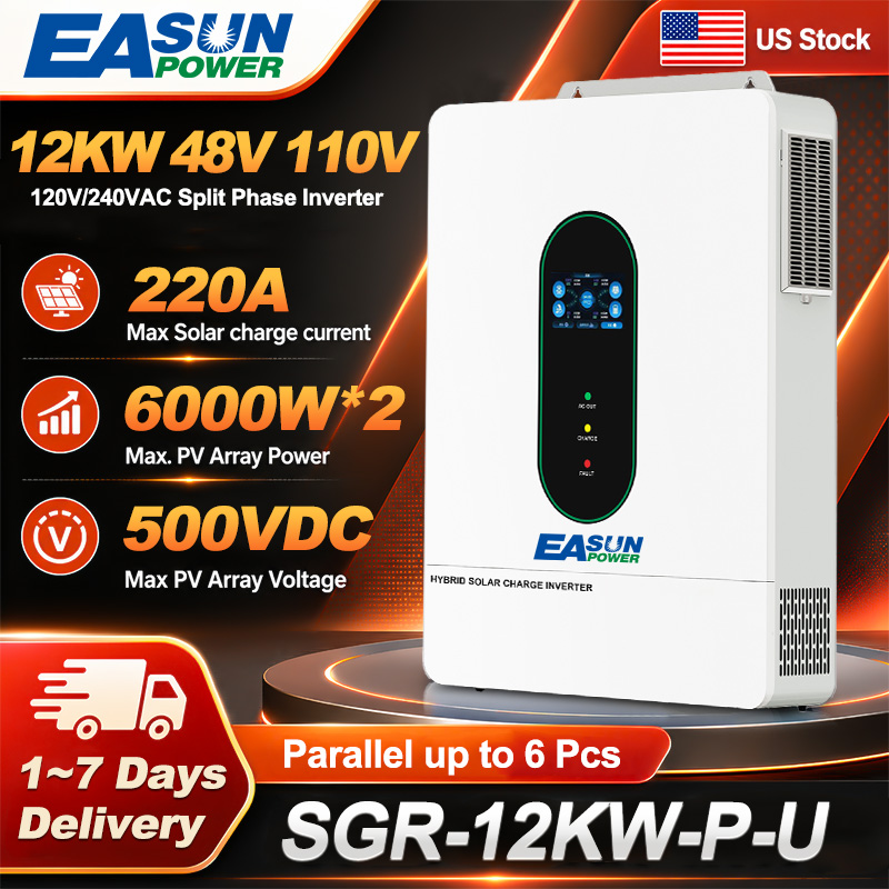 Drone Solar Charger - EASUN US 12KW 12000W Split-Phase Solar