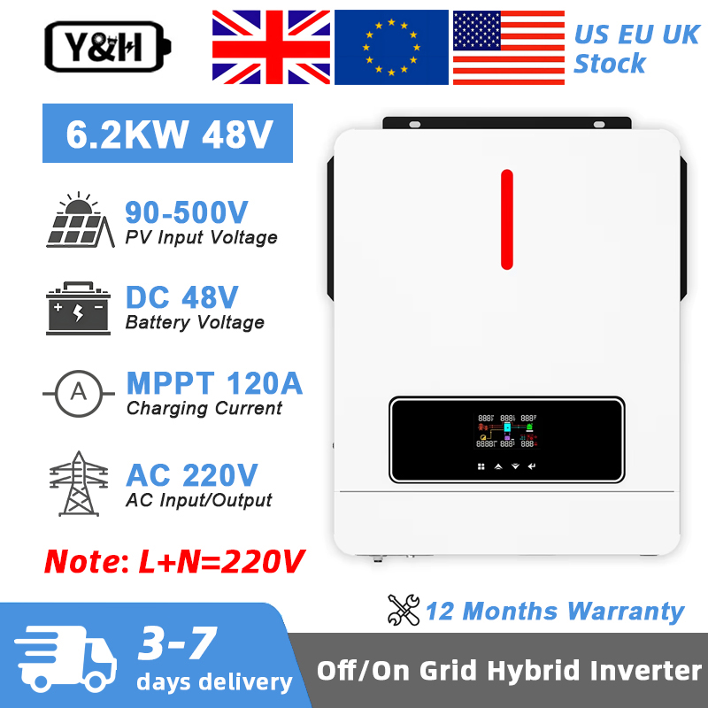 Drone Solar Charger - Y&H 6.2KW Hybride Solar Inverter 48VDC