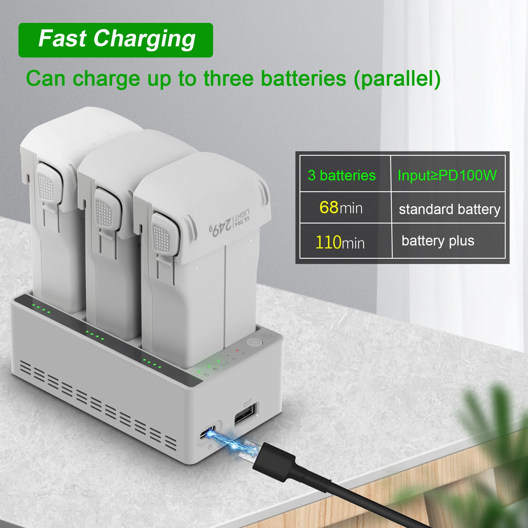 Oplaadhub voor DJI LITO 1 X1 D - Drone Charging Hub recensie en prijs