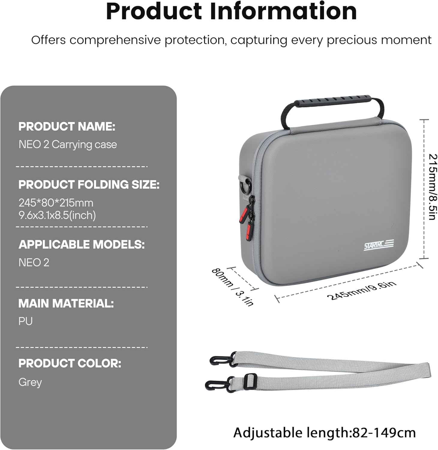 STARTRC Neo 2 draagbare PU-sch - Drone Carrying Case recensie en prijs