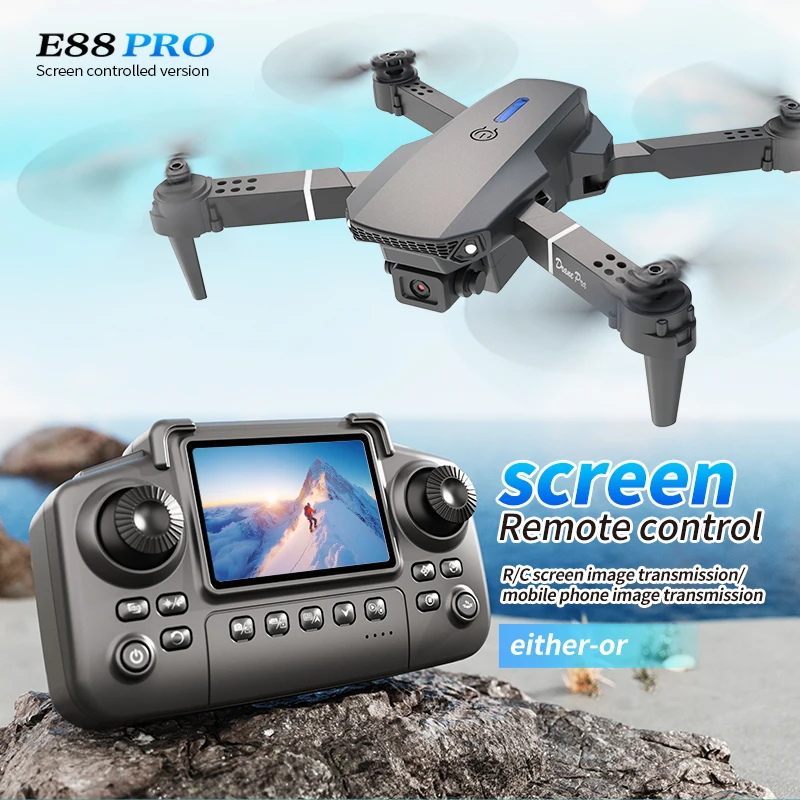 Professionele E88 PRO Drone me - Drone Controller Screen recensie en prijs