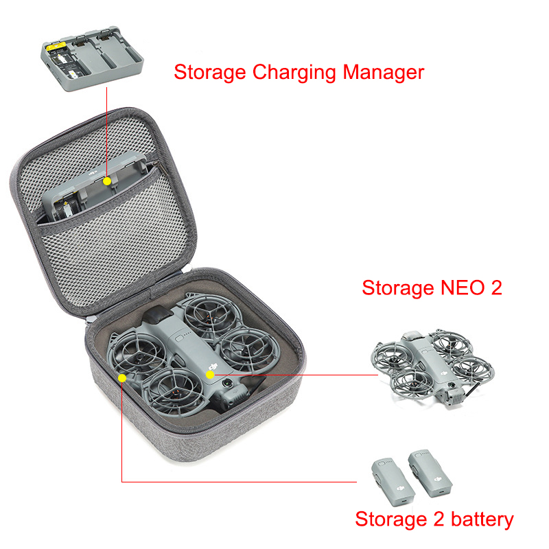 Draagtas voor DJI Neo 2 RC N3  - Drone Hard Shell Case recensie en prijs