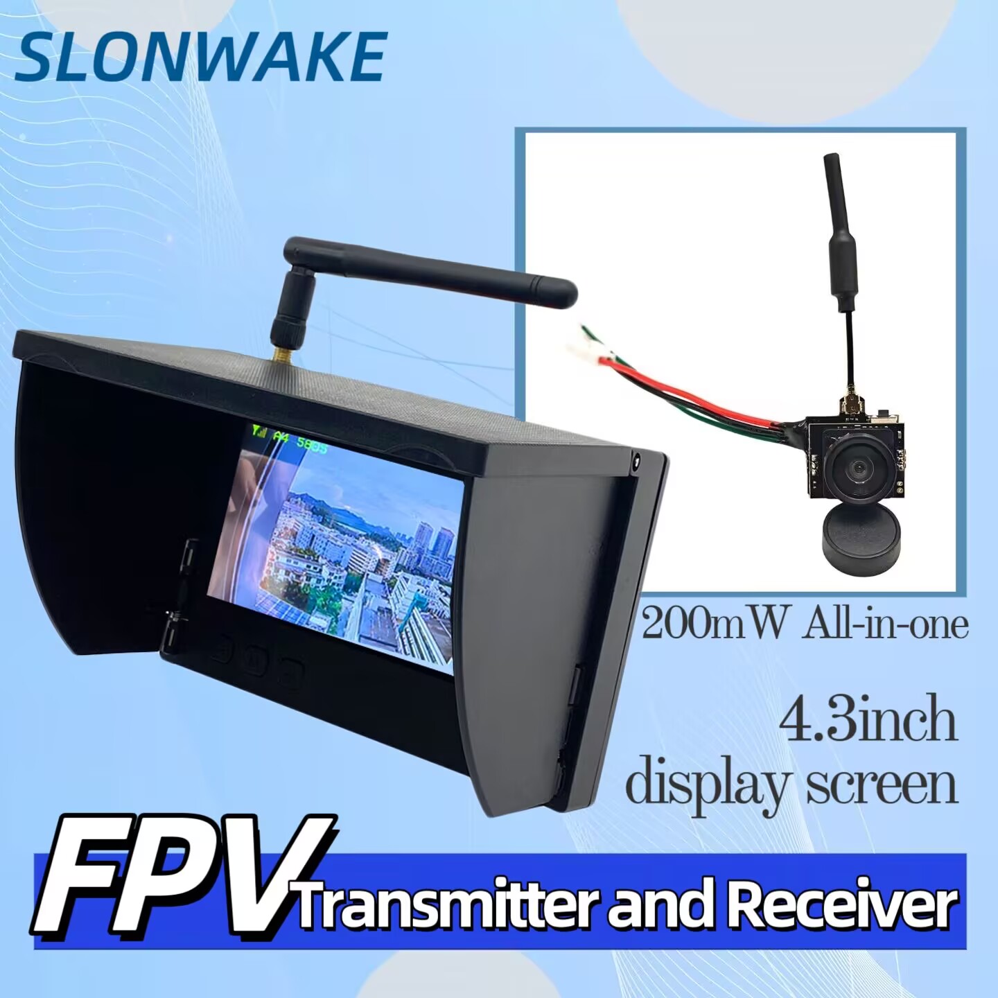 SLONWAKE 5.8G analoge videotra - Drone Controller Screen recensie en prijs