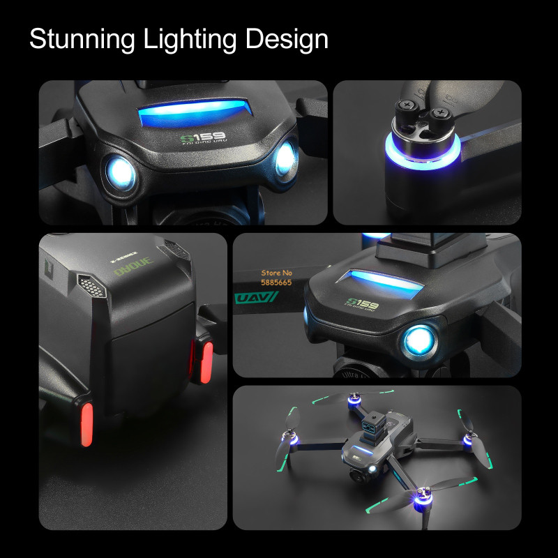 8K Dual Camera 5G WIFI FPV Afs - Drone Beacon Light recensie en prijs