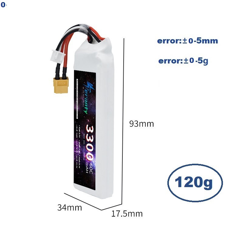 2S 7.4V LiPo Batterij 3300mAh  - Drone Battery Adapter recensie en prijs