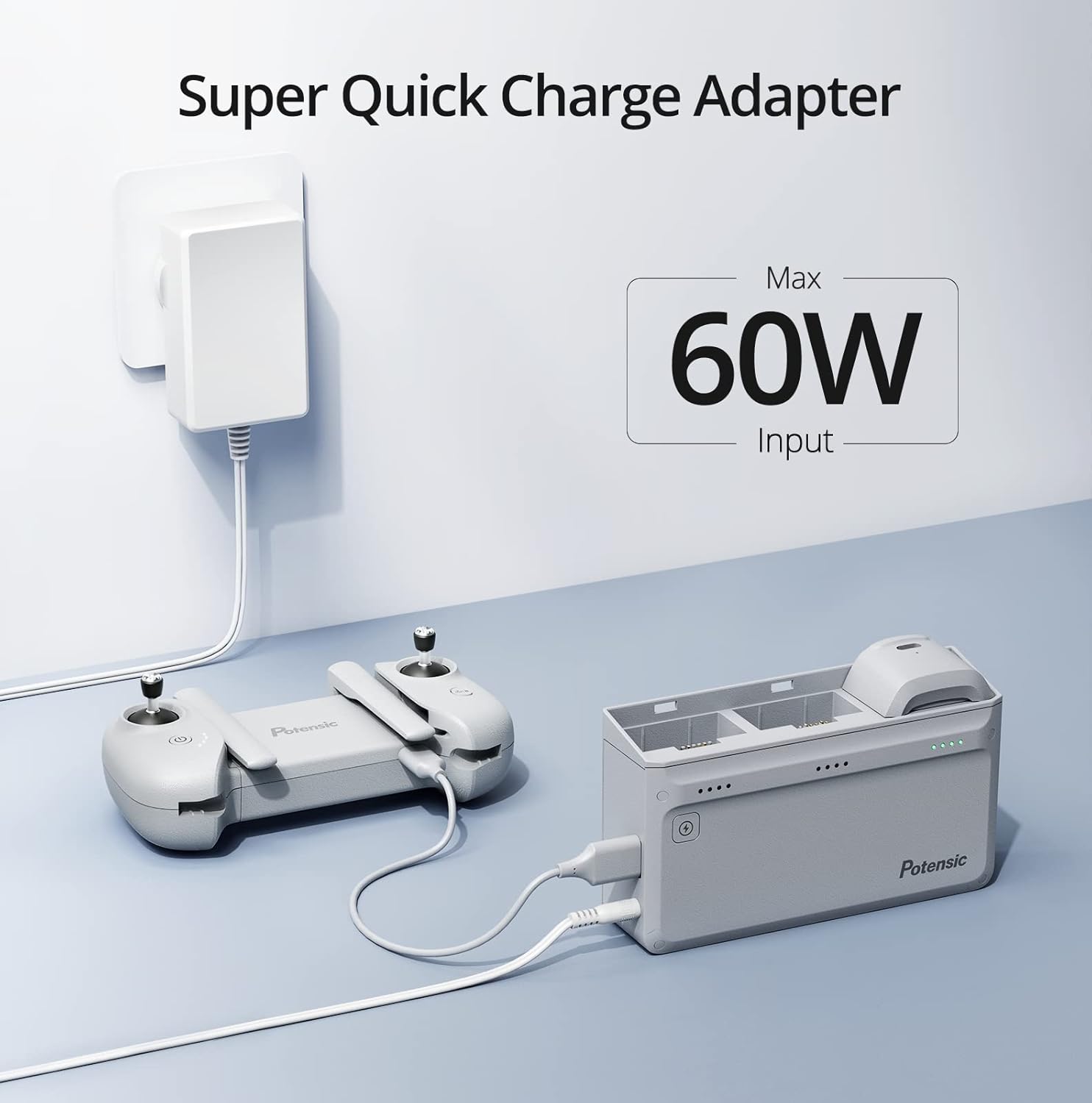 Potensic Original 60W oplaadhu - Drone Charging Hub recensie en prijs