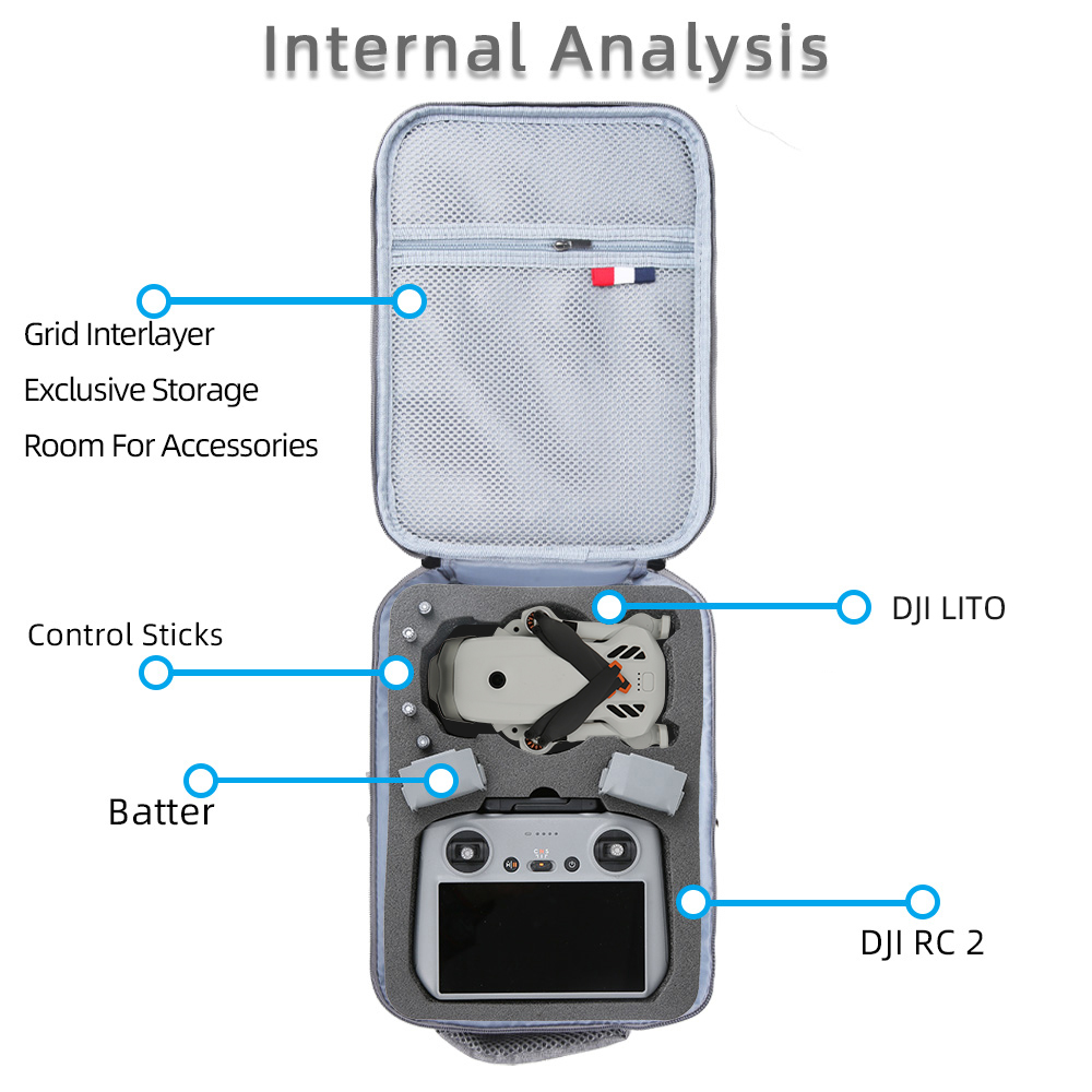 Voor DJI Lito 1/Lito X1 Draagb - Drone Carrying Case recensie en prijs