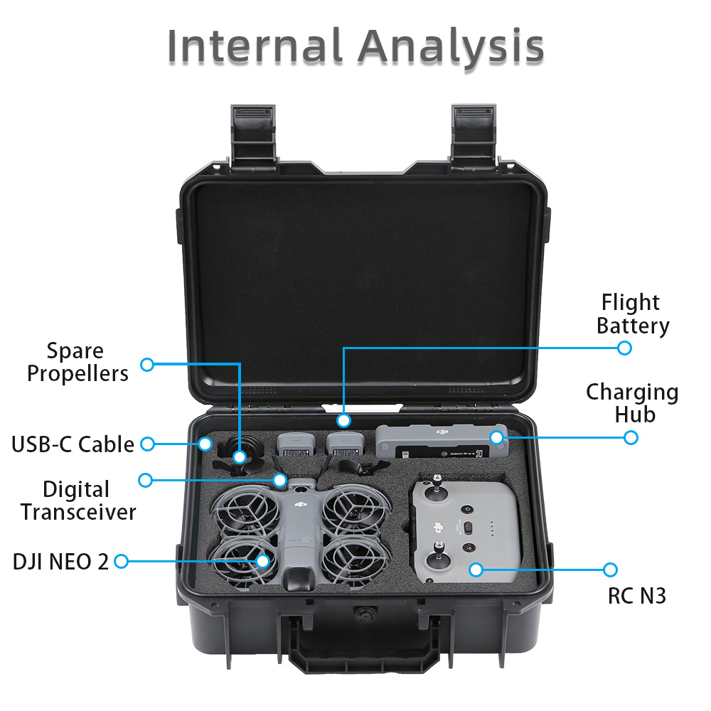 Voor DJI NEO 2 Case Bag Explos - Drone Hard Shell Case recensie en prijs