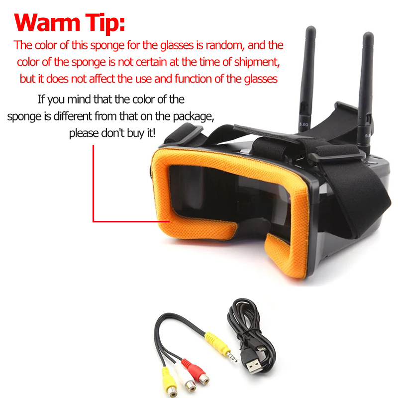 VR009 FPV-videobril 3 inch 480 - Drone Controller Screen recensie en prijs
